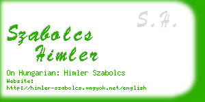 szabolcs himler business card